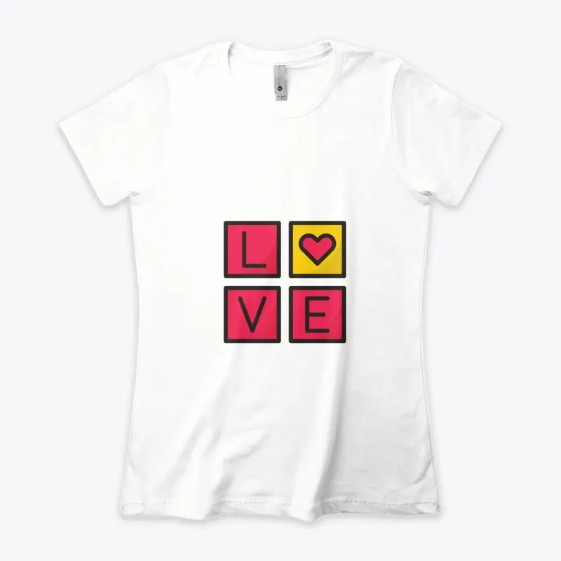 Love heart Valentine t shirt women